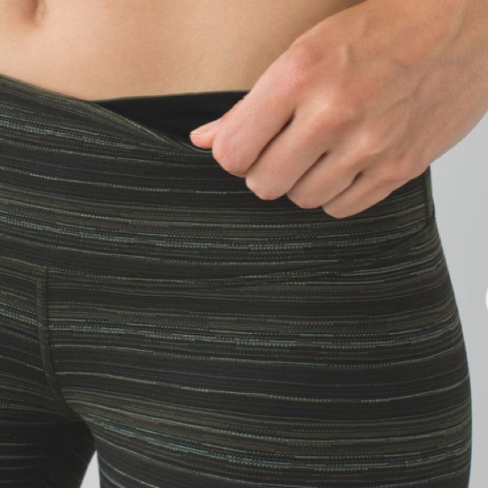 Lululemon 🍋 Wunder Under Pant (8) Cyber Stripe